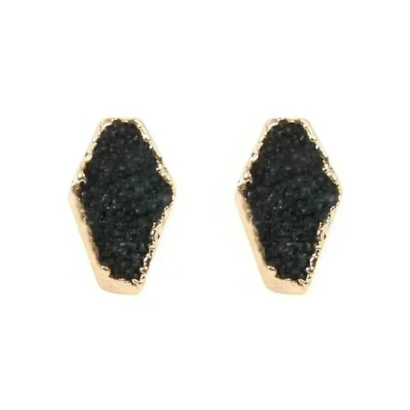 DRUZY STUD EARRINGS - Picture 3 of 3